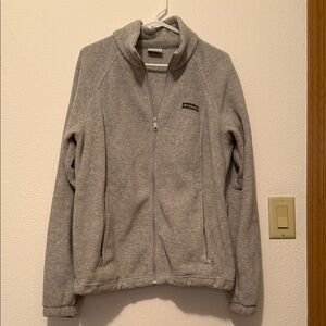 Columbia Gray Full-Zip Fleece Jacket